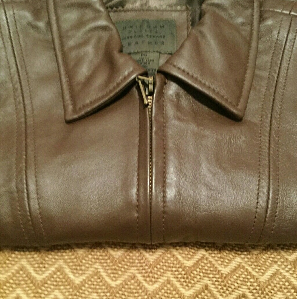 Leather Bomber Jacket